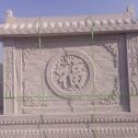 周口 芝麻白花岗岩屏风，照壁，影壁