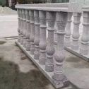 周口 芝麻白圆形光面花瓶柱，栏杆