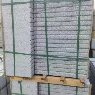 周口 5公分芝麻白，倒斜角，室外楼梯踏步