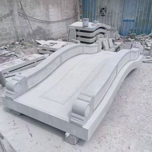 周口 芝麻灰花岗岩园林景观 小石桥