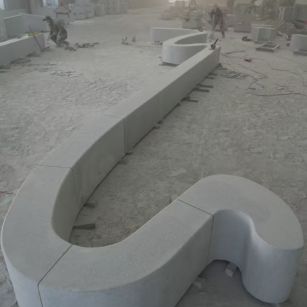 周口 花岗岩整石坐凳拼装