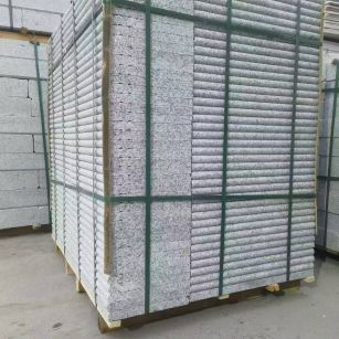 周口 芙蓉白3公分厚磨圆边、拉槽，楼梯踏步