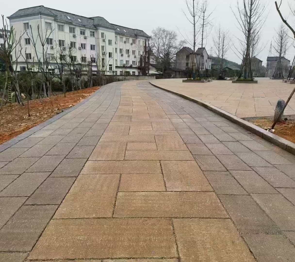周口仿古石铺装效果
