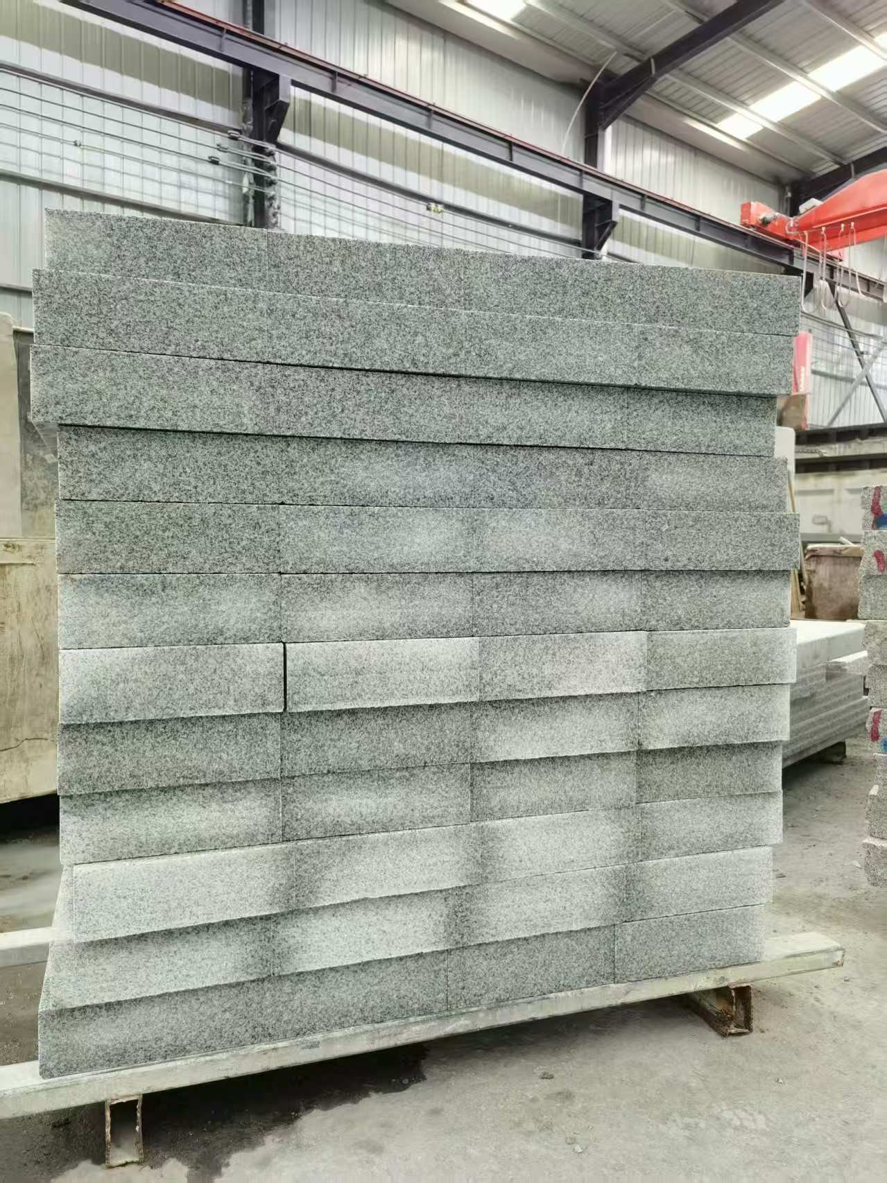 周口 芝麻白10公分300*600广场地铺，A料定制，尺寸标准，厚薄均匀