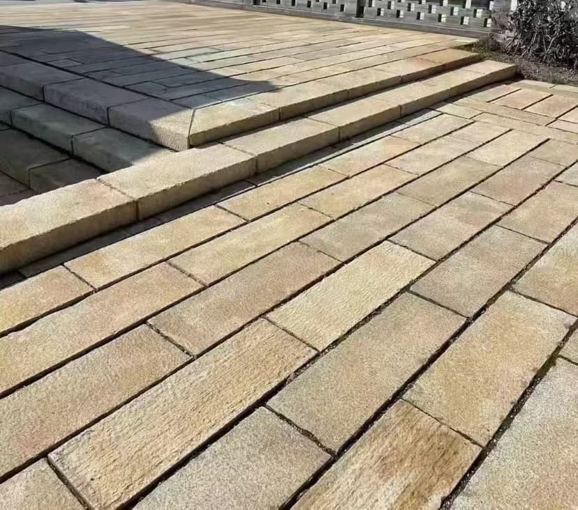周口仿古石铺装效果
