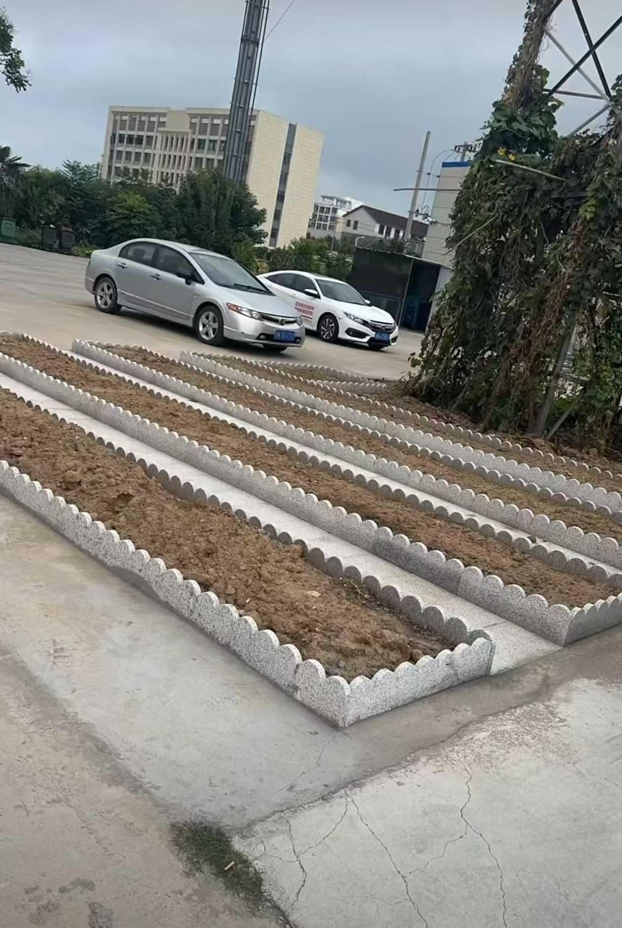 周口 花边石、花围石、花园石安装效果