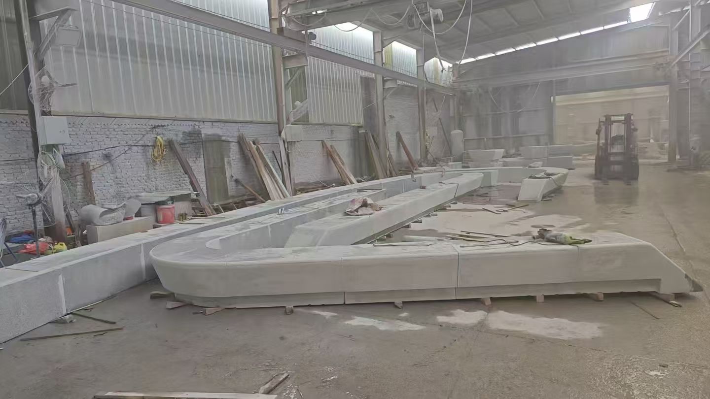 周口 花岗岩整石坐凳拼装