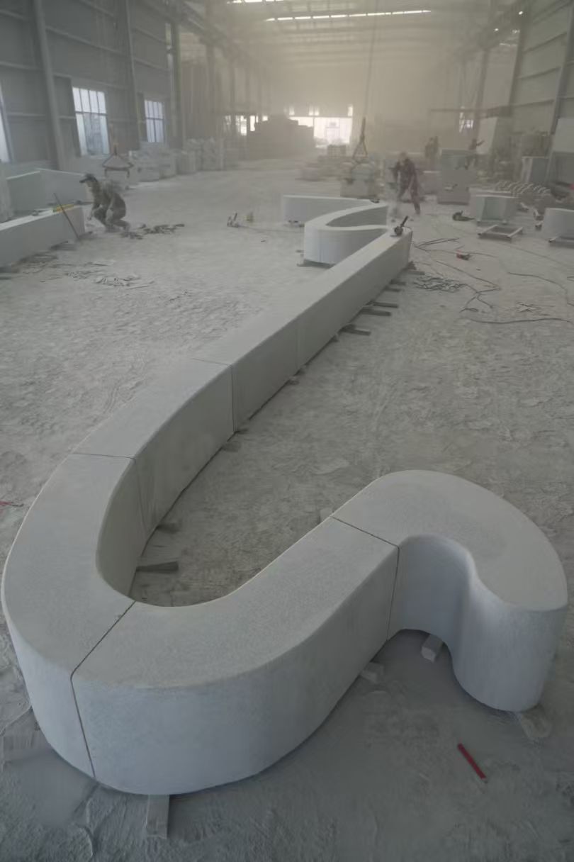 周口 花岗岩整石坐凳拼装