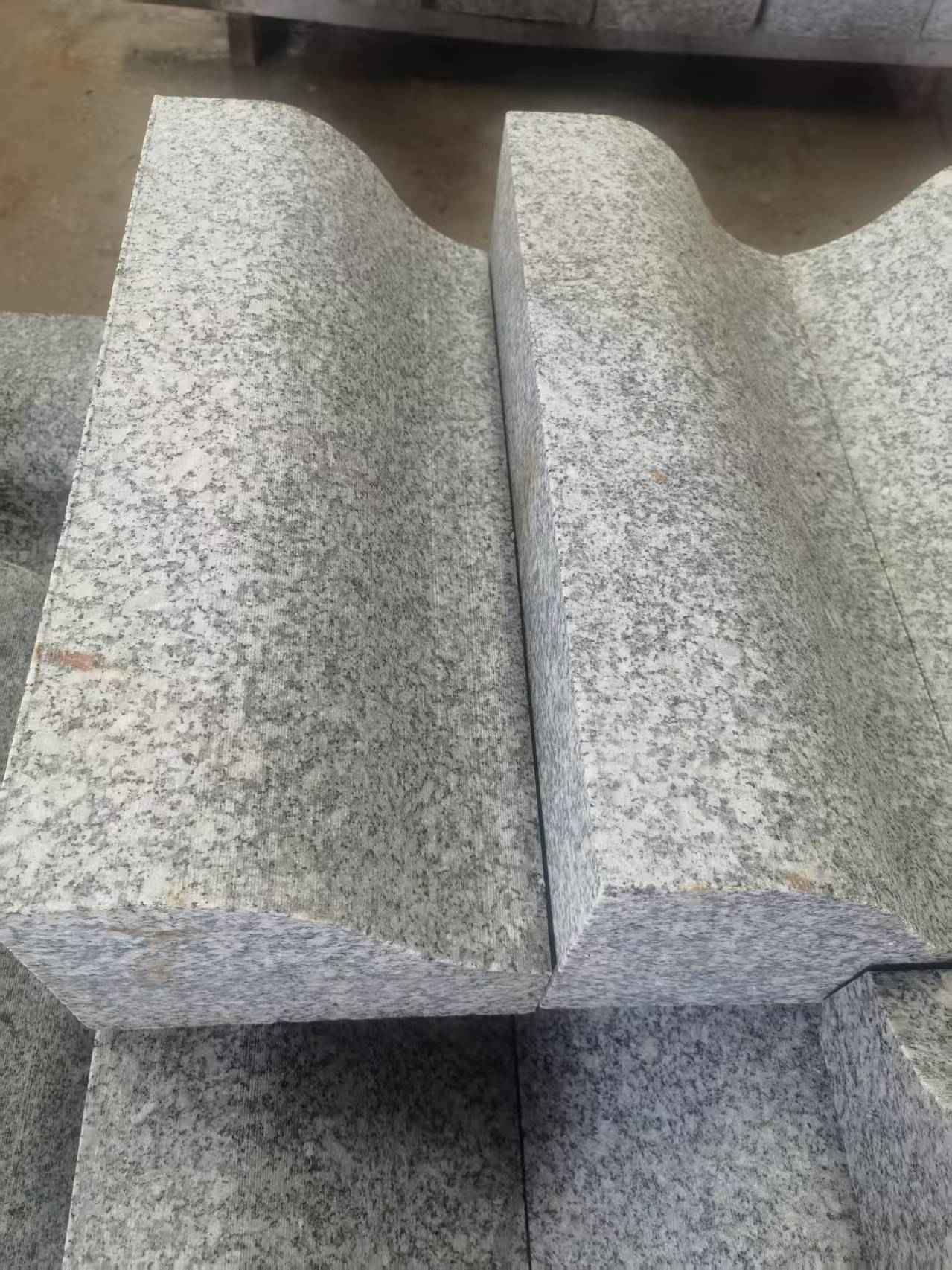周口芙蓉白S型拉丝面路沿石